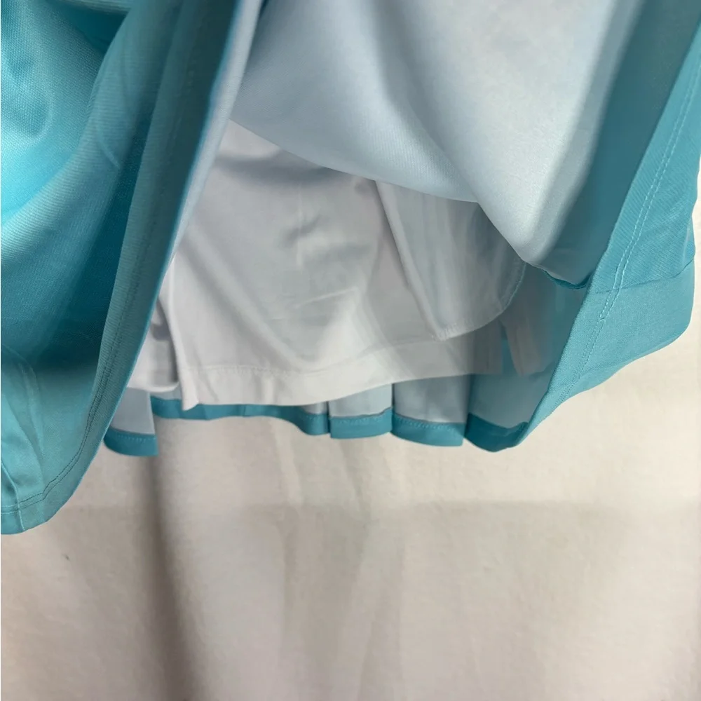 NWT Ladies BERMUDA SANDS Turquoise Pull On Knit GOLF SKORT -‎ M